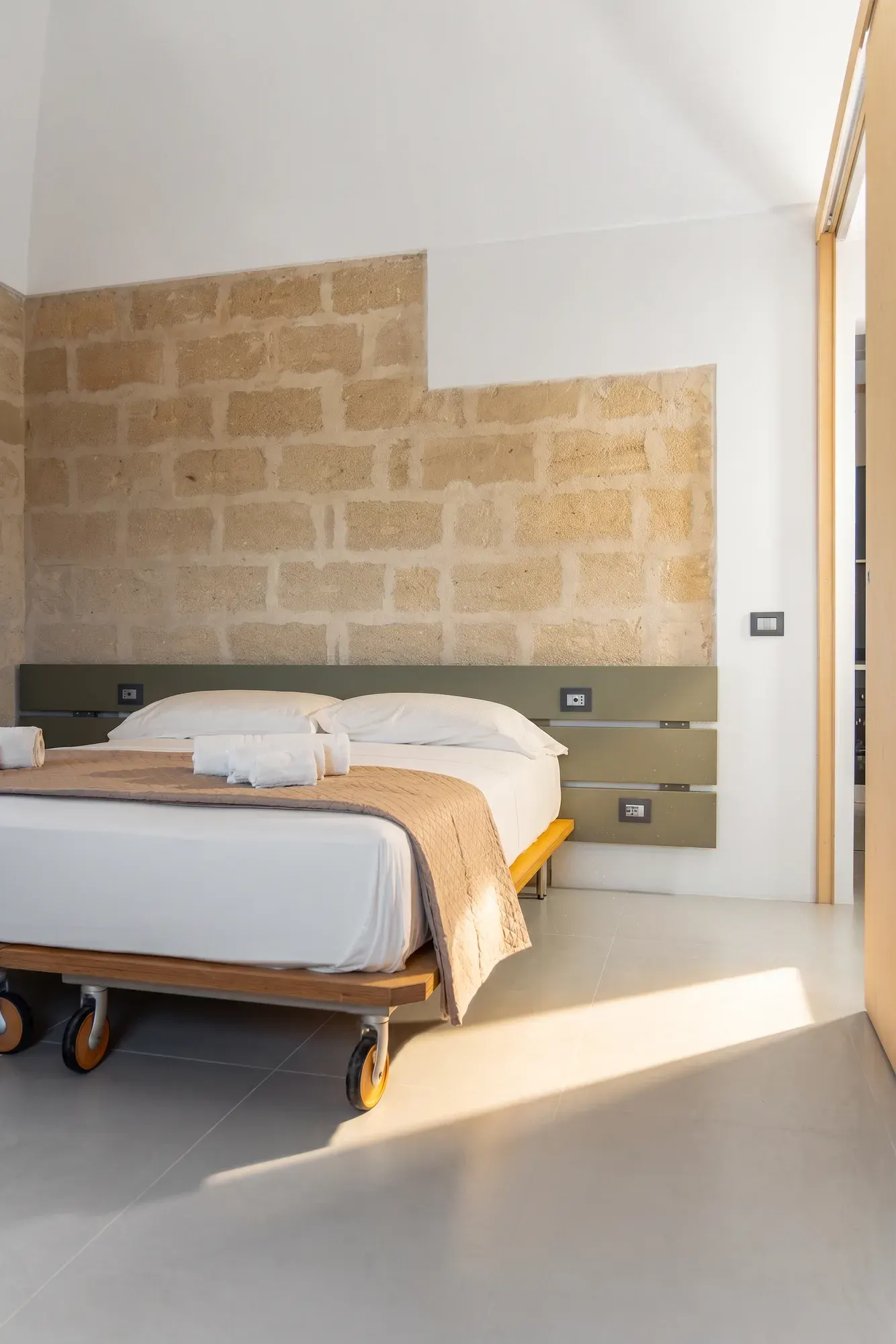 Il letto della camera, dimora Pozzo