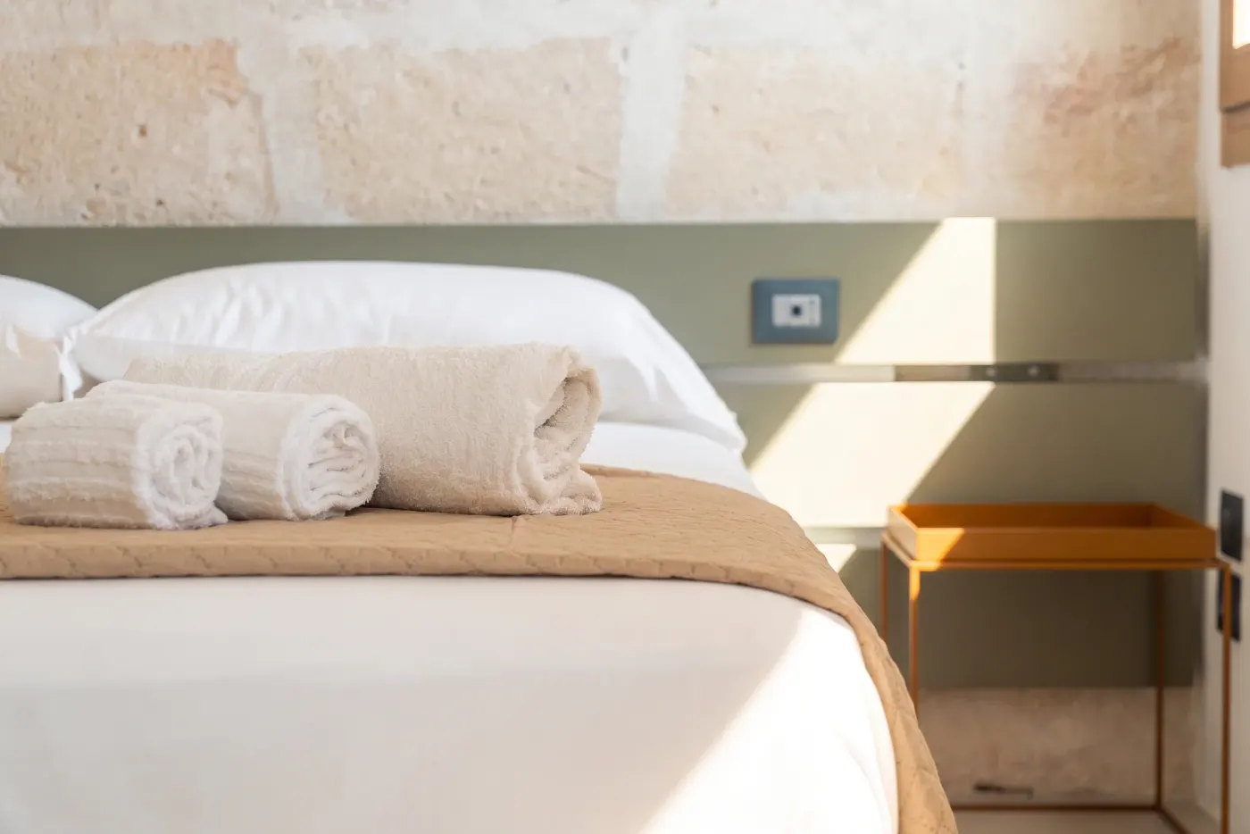 Il letto della camera, dimora Prèveto