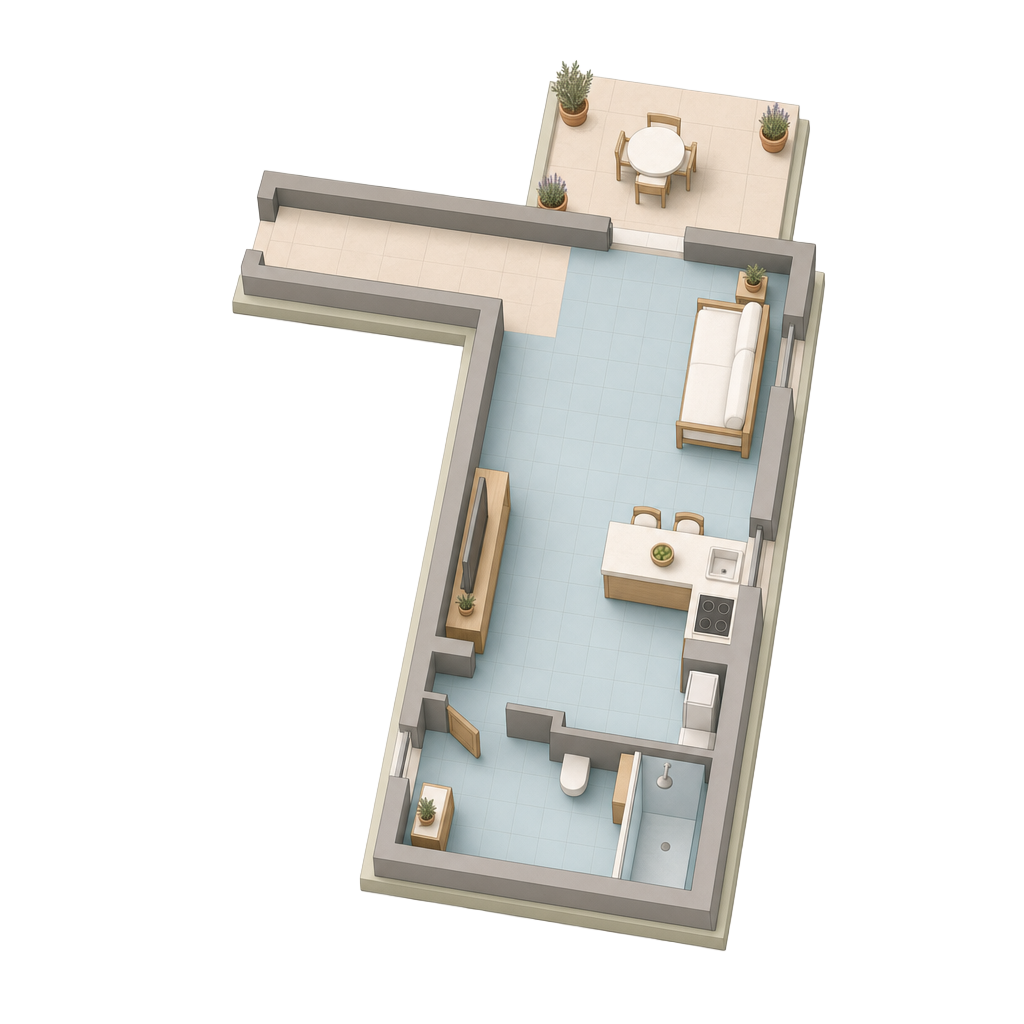 Render 3D Lo Scivolo